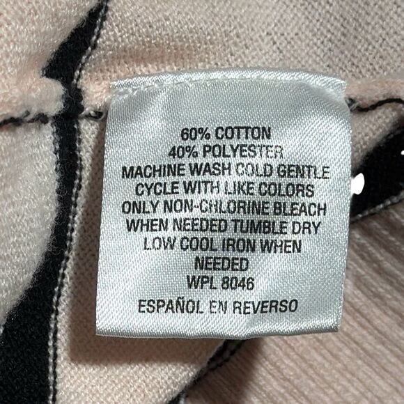 Maison Jules Stripes and Bows Crew Neck Sweater - Picture 5 of 5